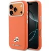 Karl Lagerfeld dėklas, skirtas IPHONE 17 Pro, suderinamas su MagSafe KLHMP17L6PFKCLO (PU FW W/ K&C Head Pin), oranžinis