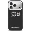 Dėklas Karl Lagerfeld case for IPHONE 17 Pro KLHCP17L6PCSPKCK (PU W/ K&amp;C Print &amp; Pocket) juodas
