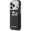Dėklas Karl Lagerfeld case for IPHONE 17 Pro KLHCP17L6PCSPKCK (PU W/ K&amp;C Print &amp; Pocket) juodas