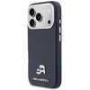 Karl Lagerfeld dėklas, skirtas IPHONE 17 Pro Max, suderinamas su MagSafe KLHMP17X6PFKCLB (PU FW W/ K&amp;C Head Pin) mėlynas