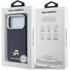 Karl Lagerfeld dėklas, skirtas IPHONE 17 Pro Max, suderinamas su MagSafe KLHMP17X6PFKCLB (PU FW W/ K&C Head Pin) mėlynas