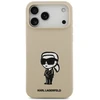 Dėklas Karl Lagerfeld Silicone Karl Sketch & Logo MagSafe Case for iPhone 17 Pro Max - Brown