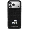 Dėklas Karl Lagerfeld case for IPHONE 17 Pro Max KLHCP17X6PRKCLK (Rhinestone W/ K&C PIN) juodas