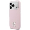 Dėklas Karl Lagerfeld case for IPHONE 17 Pro Max compatible with MagSafe KLHMP17X5PGFKHGP (PU FW W/ KHead Logo) pink
