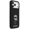 Dėklas Karl Lagerfeld Silicone Karl Sketch & Logo MagSafe Case for iPhone 17 Pro Max - Juodas