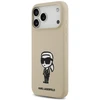 Dėklas Karl Lagerfeld Silicone Karl Sketch & Logo MagSafe Case for iPhone 17 Pro Max - Brown