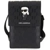Karl Lagerfeld KLWBSAKHPKK Handbag – dėklas telefonui juodos spalvos Saffiano Monogram Ikonik