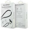 Universal Karl Lagerfeld CBDY Ikonik Charm USB-C/USB-C kabelis Lanyard juodos spalvos