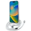 Karl Lagerfeld KLHMP16SHCKHNT Apple iPhone 16 6.1″ kietas dėklas skaidrus Crossbody IML Karl Head Magsafe