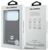 Dėklas Karl Lagerfeld case for IPHONE 18 Pro/ 17 Pro compatible with MagSafe (Grained Choupette Head Metal) burgundy