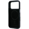 Dėklas Karl Lagerfeld case for IPHONE 18 Pro/ 17 Pro compatible with MagSafe (Grained Choupette Head Metal) burgundy