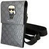 Dėklas Karl Lagerfeld Handbag KLWBSAMIPG sidabro spalvos Ikonik Karl Monogram Patch