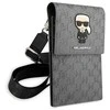 Dėklas Karl Lagerfeld Handbag KLWBSAMIPG sidabro spalvos Ikonik Karl Monogram Patch