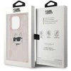 Karl Lagerfeld KLHCP14XHKLPCHP Apple iPhone 14 Pro Max 6.7″ rožinės spalvos kietas dėklas IML Choupette Head & Monog