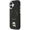 Karl Lagerfeld Karl Pin MagSafe dėklas skirtas Apple iPhone 17 juodos spalvos