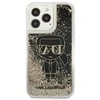 Karl Lagerfeld KLHCP13LLGGKBK Apple iPhone 13 Pro/ 13 6,1″juodos spalvos kietas dėklas Liquid Glitter Gatsby