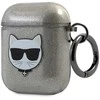 Karl Lagerfeld KLA2UCHGK AirPods dėklas juodos spalvos Glitter Choupette