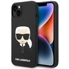 Dėklas Karl Lagerfeld KLHCP14MSLKHBK IPHONE 14 PLUS / 15 PLUS 6.7 "HARDCASE JUODA / Juodas SILICONE KARL`S HEAD