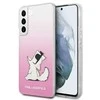 Karl Lagerfeld KLHCS22MCFNRCPI S22+ S906kietas dėklas rožinės spalvos Choupette Eat