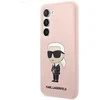 Karl Lagerfeld KLHCS23MSNIKBCP S23+ S916 kietas dėklas rožinės spalvos Silicone Ikonik