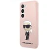Karl Lagerfeld KLHCS23SSNIKBCP S23 S911kietas dėklas rožinės spalvos Silicone Ikonik