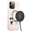 Karl Lagerfeld Slilicone Karl & Choupette Magsafe - dėklas skirtas Apple iPhone 13 Rožinė