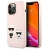 Karl Lagerfeld Slilicone Karl & Choupette Magsafe - dėklas skirtas Apple iPhone 13 Rožinė