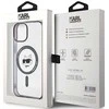 Karl Lagerfeld KLHMP15SHCHNOTK Apple iPhone 15/ 14 / 13 6.1″ skaidrus kietas dėklas IML Choupette`s Head Mag