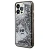 Karl Lagerfeld KLHCP13XLKCNSK Apple iPhone 13 Pro Max 6.7″ skaidrus kietas dėklas Liquid Glitter Choupette