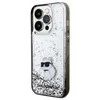Karl Lagerfeld Liquid Glitter Choupette - dėklas skirtas Apple iPhone 14 Pro Max Transparent