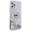 Karl Lagerfeld KLHMP12MLGCHSGH Apple iPhone12/12 Pro 6.1″ kietas dėklas skaidrus Liquid Glitter Choupette He