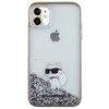 Apple iPhone 11 / XR Karl Lagerfeld dėklas Liquid Glitter Choupette (KLHCN61LKCNSK) skaidrus