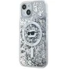 Karl Lagerfeld KLHMP15MLGCHSGH Apple iPhone 15 Plus/ 14 Plus 6.7″ kietas dėklas skaidrus Liquid Glitter Chou