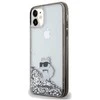 Apple iPhone 11 / XR Karl Lagerfeld dėklas Liquid Glitter Choupette (KLHCN61LKCNSK) skaidrus