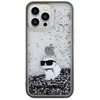 Apple iPhone 13 Pro Karl Lagerfeld dėklas Liquid Glitter Choupette (KLHCP13LLKCNSK) skaidrus
