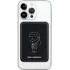 Karl Lagerfeld Powerbank Induction KLPBM5KIOTTGK 5000mAh juodos spalvos NFT Outline Ikonik MagSafe