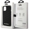 Karl Lagerfeld KLHCP15SPQKPMK Apple iPhone 15/ 14 / 13 6.1″ juodos spalvos kietas dėklas Quilted K Pattern
