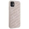 Karl Lagerfeld KLHCN61PQKPMP Apple iPhone 11 /Xr 6.1″ rožinės spalvos kietas dėklas Quilted K Pattern