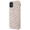 Apple iPhone 11 / XR Karl Lagerfeld dėklas Quilted K Pattern (KLHCN61PQKPMP) rožinės spalvos