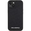 Karl Lagerfeld KLHCP15SPQKPMK Apple iPhone 15/ 14 / 13 6.1″ juodos spalvos kietas dėklas Quilted K Pattern