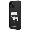 Dėklas Karl Lagerfeld KLHCP14MSAPKHK IPHONE 14 PLUS / 15 PLUS 6.7 "Juodas / Juodas HARDCASE SAFFIANO KARL`S HEAD PATCH
