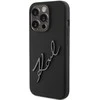 Karl Lagerfeld KLHCP15LSKSBMCK Apple iPhone 15 Pro 6.1″ juodos spalvos kietas dėklas Silicone Karl Script