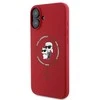 Karl Lagerfeld KLHMP16MSCMKCRHR Apple iPhone 16 Plus 6.7" dėklas telefonui raudonos spalvos hardcase Silicone Karl&Choupette Ring MagSafe