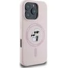 Karl Lagerfeld KLHMP16MSCMKCRHP Apple iPhone 16 Plus 6.7″ rožinės spalvos kietas dėklas Silicone Karl&Choupette Head
