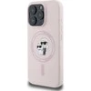 Karl Lagerfeld KLHMP16MSCMKCRHP Apple iPhone 16 Plus 6.7″ rožinės spalvos kietas dėklas Silicone Karl&Choupette Head