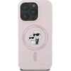 Karl Lagerfeld KLHMP16MSCMKCRHP Apple iPhone 16 Plus 6.7″ rožinės spalvos kietas dėklas Silicone Karl&Choupette Head