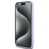 Karl Lagerfeld KLHMP15SSCMKCRHU iPhone 15 6.1" violetinis kietas silikoninis dėklas su Karl&Choupette galvų žiedu