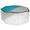 KERBL Modular Run Rabbit, šunų aptvaras su durelėmis – 8 elementai 57x56 cm su dangteliu