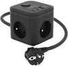 KERG SMART – 3 LIZDŲ MAITINIMO LIZDAS + USB-A+USB-C ĮKROVIKLIS 1,5M 3×1,5MM2 H05VV-F 16A/250V