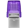 Kingston Technology DataTraveler 64GB microDuo 3C 200MB/s dual USB-A + USB-C